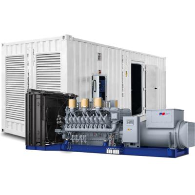 China 2500kva 2000kw 50hz 60hz Industrial Power Station Containerized 20V4000G23 Germany MTU Silent Diesel Generator Price JTM-2500GF for sale