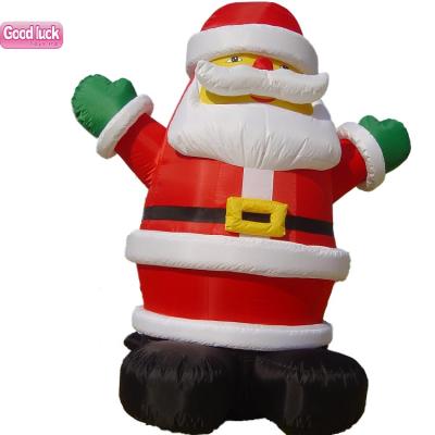 China Party Fashion Cruz Outdoor Light Up Led Decoration Black 2021 Hot Sale Inflatable Christmas Giant Santa for sale