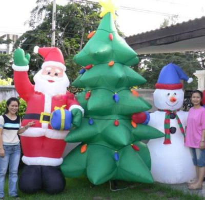 China PVC or PU Coated Oxford Nylon Christmas Outdoor Decorations Inflatable Christmas Tree for Sale, USA Christmas Decor for sale