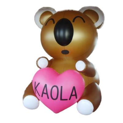 China Large attractive inflatable koala bear holding heart balloon balloons for valentine's day for sale