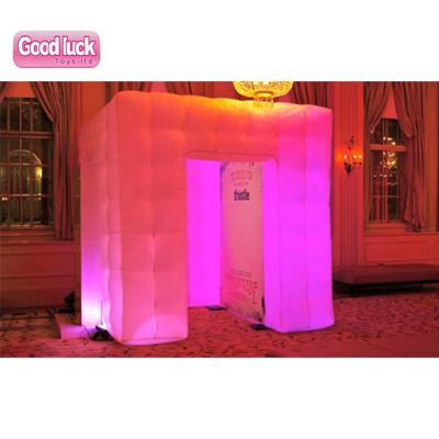 China PVC or PU coated oxford nylon reliable quality colorful led inflatable stars photo lighting booth for sale for sale