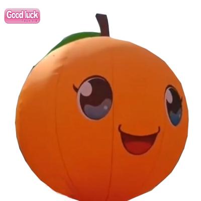 China Strong PVC Coated Nylon Custom Inflatable Factory Fruit Model Huge Orange Blow Up Inflatable Advertising Replica for sale