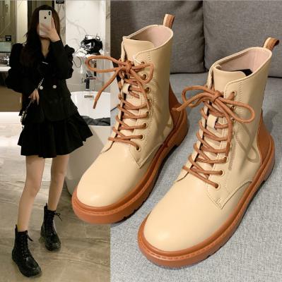 China 2022 New Arrivals Anti-slippery Fall Winter Martin Boots Fashion Platform Ankle Boots For Women Botines Mujer for sale