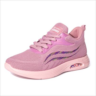 China CUSHIONING 2021 New Fashion Women's Plus Size 12 Women Sneakers Lace Up Mesh Casual Running Shoe Ladies Sports Shoes for sale