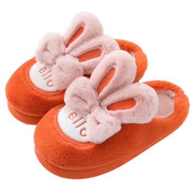 China CUSHIONING New Warm Cotton Anti-slippery Indoor Shoes Fluffy Floette Plush Home Slippers Women Cute Women's Slippers for sale