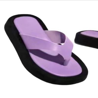 China Fashion Trend Big Size Women's Flats And Slippers Summer Women Outdoor Flip Flops For Women Casual Wedges Thick Bottom Sandals for sale