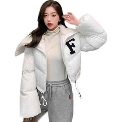 China Viable Newcomers Bubble Coats For Ladies Zippered Turn Down Collar Womens Stripper Coat Street Winter Wear For Women for sale