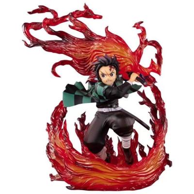 China Cartoon Toy Japanese Anime Kimetsu No Yaiba Kamado Tanjirou Demon Slayer PVC Action Number Model Toy for sale