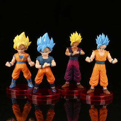 China PVC Toy Gifts High Quality Cartoon Toy Hot Selling 4PCS/Set 13.5cm Action Number Dragon Balls Presents for sale