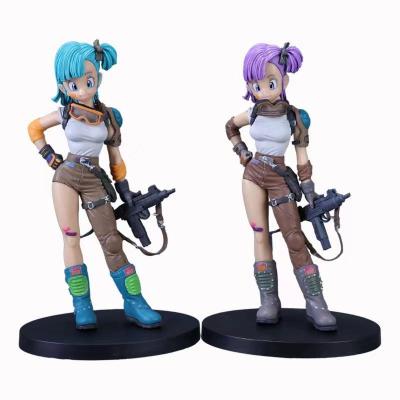 China Cartoon Toy Japanese Anime DBZ BULMA PVC Action Numbers Anime Toys for sale