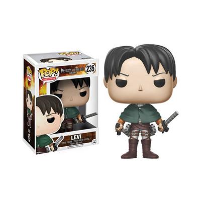 China Toy New Style Japanese Anime Cartoon Attack on Titan Funko POP Q's Levi Action Figure Version for sale