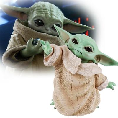 China Cartoon Toy New Style Wars Star Wars 8cm Baby Yoda Action Number Car Decoration for sale