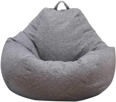 China (Size) Indoor Adjustable Faux Canvas Plush Back Support Pumpkin Armchair Cover Bean Bag Recliners for sale