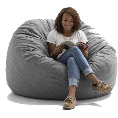 China Fur Bestselling Giant Bean Bag Sofa Bed Amazon Fabric Interior Pouf for sale