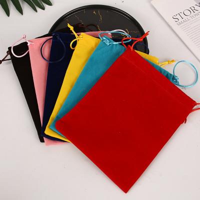 China OEM Eco - Friendly Jewelry Bag Pouches Beauty Velvet Drawstring Bag for sale