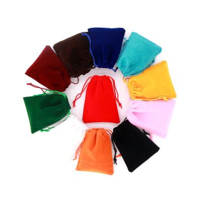 China Factory Wholesale Drawstring Pouch Jewelry Packaging Rabbit Velvet Bags Eco - Friendly for sale