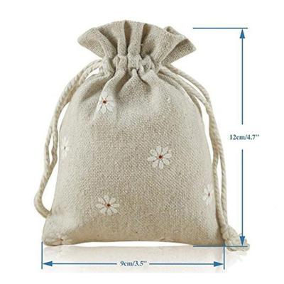 China OEM Jute Bag Reusable Grocery Gift Bags Drawstring Jute Wine Bag Folding Packaging Pouch for sale