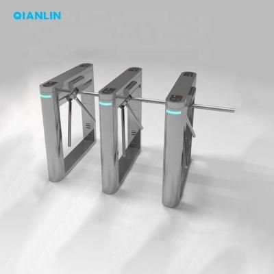 China Security Access Control Management Security Fingerprint Access Control Turnstile Tripod Turnstyle Gate 304 Stainless Steel Automatic Hydraulic Movement for sale