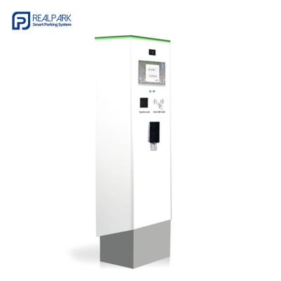 China Parkeerbiljetkiosk met NFC-kaartlezer QR-code 10,1 inch uitgangskaartmachine Te koop