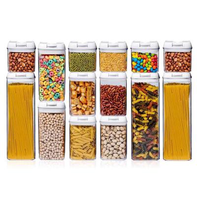 China Amazon Selling 14pcs-set Custom Hot Sale Airtight Dry Plastic Food Storage Container Freshness Keep Lock Lid for sale