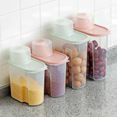 China Freshness Preservation Food 1.9L 2.5L Airtight Food 1.9L 2.5L PP-Plastic BPA Cereal Kitchen Organization Storage Containers With Lids for sale