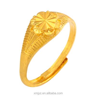 China CLASSIC Ring Flower Open Ring Adjustable Ring Female Original Single Source Manufacturer Brass Gold Plated for sale