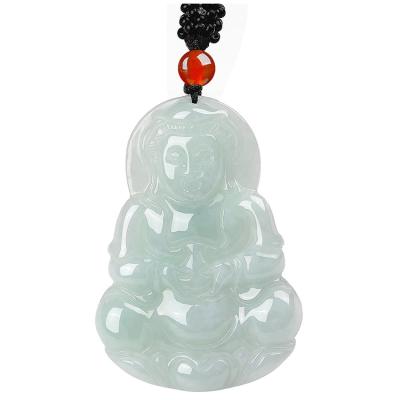 China Myanmar CLASSIC Jade Guanyin Buddha Pendant Male and Female Ice Jade Myanmar Jade Direct Wholesale for sale