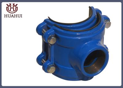 China Ductile Iron Pipe Fittings repair coupling blue color for sale