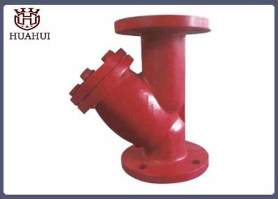 China Bule / Red Color Water Y Strainer Filter , Flanged Y Strainer DN50 ISO9001 for sale