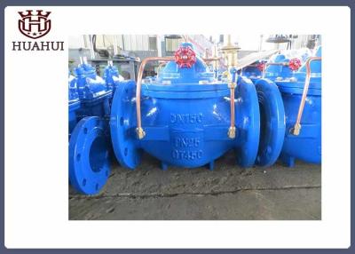 China Blue Color T Type Hydraulic Control Valve , Pressure Reduce Valve  PN10 for sale