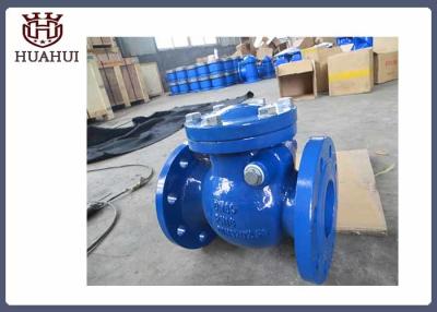 China Swing Type Flanged Check Valve Ductile Iron Body Brass Seal Epoxy Powder Coating for sale