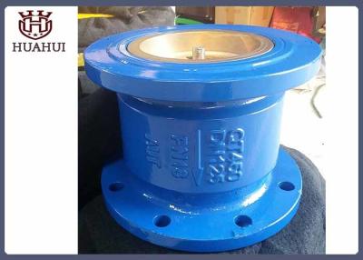 China Silent Flanged Check Valve Stainless Steel Stem DN50 Blue Color For Water Treatment for sale