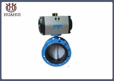 China 48 Inch Rubber Seal Butterfly Valve , Electric Butterfly Valve For Sewage Treatment for sale