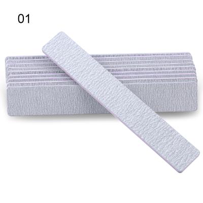 China Professional Regular Plastic Manicure Nail File Double Sides Sanding 100/180 Nail File Manicure Nail Tool for sale