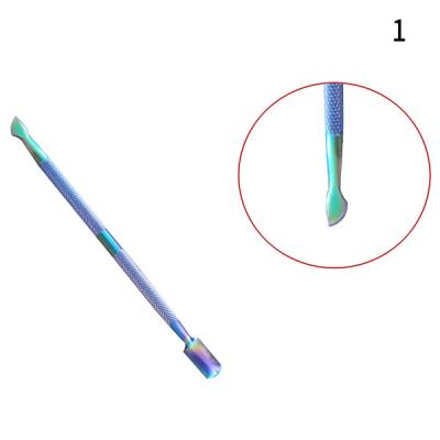 China Hot Selling Dual-Use Double-Ended Best Cuticle Nippers Manicure Pedicure Nail Cuticle Pusher Cuticle Pusher For Nail Art Care for sale