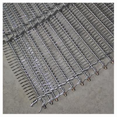 China Chain Link Stainless Steel Wire Mesh Spiral Metal Conveyor Belt For Freezer for sale