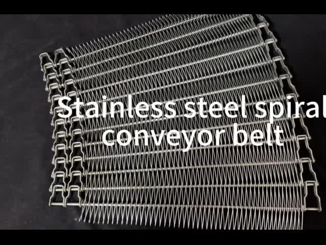 stainless steel spiral conveyor belt