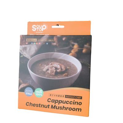 China Instant soup ready to drink cappuccino chestnut and mushroom with no additives for family instant soup - cappuccino for sale