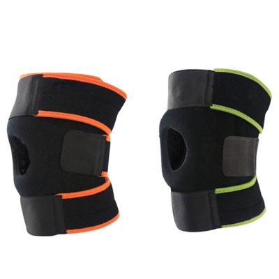 China Neoprene Elastic Knee Brace With Elastic Spring Support Knee Sleeve Strap Sports Compress Knee Pad for sale