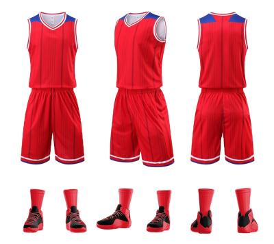 China Custom Blank Antibacterial Basketball Jerseys Basketball Uniform for sale