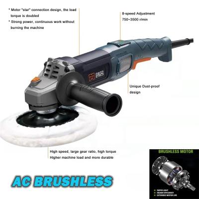 China 2000W 8 Speed ​​Car Polisher 150mm Polishing Machine With Brushless Motor For Car Accessories CA1550P for sale