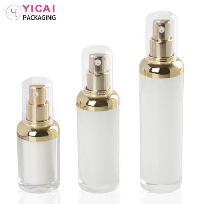 China New Design Fancy Design Personal Care Empty 15/30/50ml Acrylic And PP Airless Cosmetics Lotion Pump Bottles For Skin Care for sale