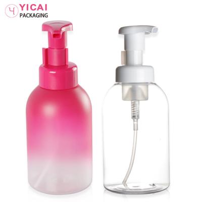 China Promotional Personal Care Disposable Refillable 500ML PET Red Foam Hand Sanitizer Bottles Containers For Kids And Children for sale