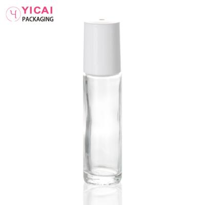 China Personal Care Free Sample Clear High Quality New Design 10ml Glass Roll On for sale