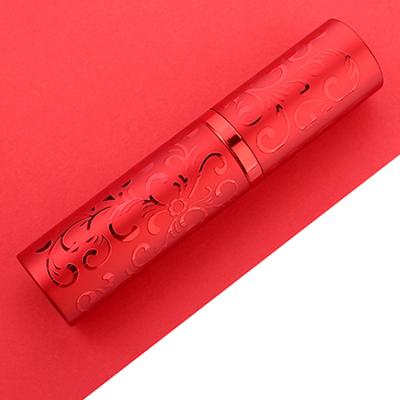 China Personal Care Rouge Emboss 8ml 10ml 15ml 20ml Mini Twist Perfume Atomizador Refillable Spray Bottles for sale