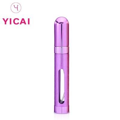 China Wholesale Purple Personal Care Luxury Aluminum Perfume Bottles 10ml Perfume Sample Bottle Glass Spray for sale