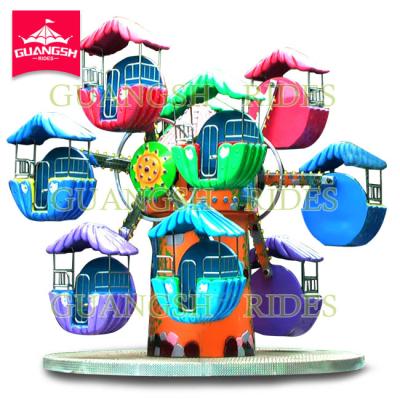 China Metal outdoor games on sale family ride toys kids small double ferris wheel for children for sale