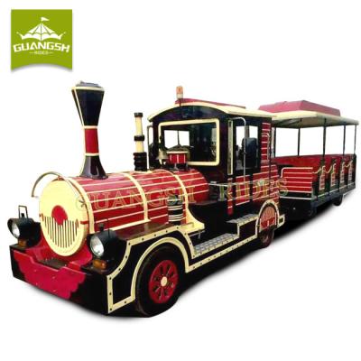 China Metal Theme Park Attractions For Adults And Electric Ride On Adult Land Train Carts For Sale for sale