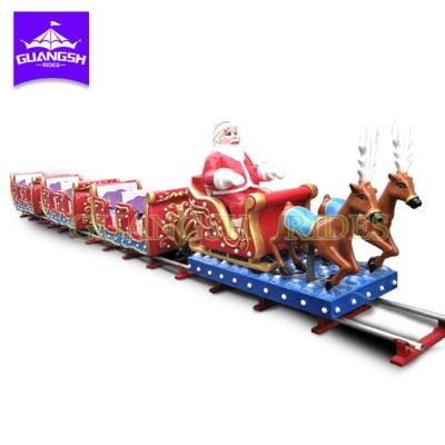 China Metal Kids Entertainment Equipment For Kids Ride On Toy Train Track Christmas Train for sale