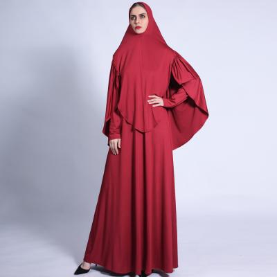 China Latest Modest Muslimah Styling burqa designs Islamic Clothing Muslim Dresses Round Collar Dress Abaya For Women for sale